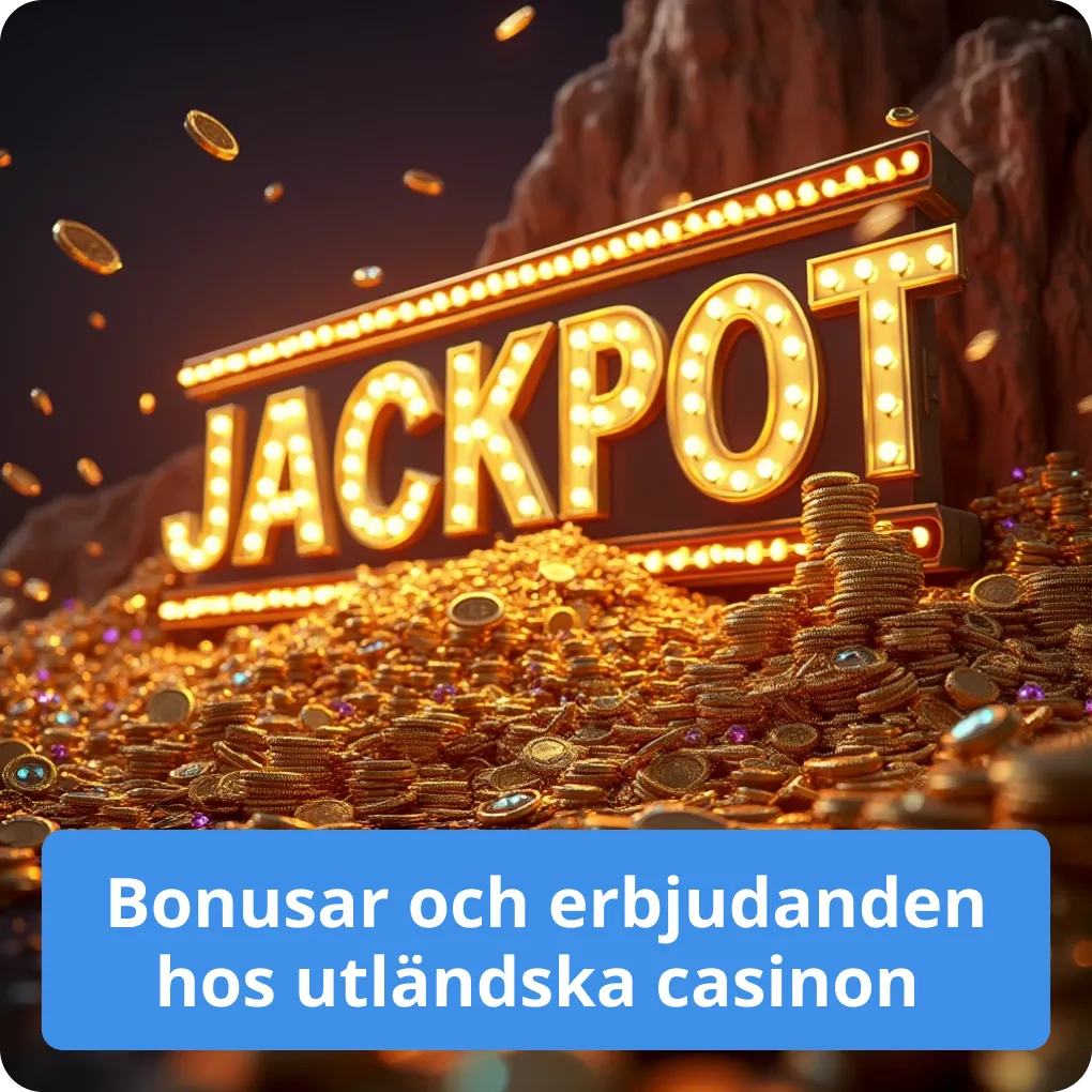 Bonusar och erbjudanden hos utländska casinon 