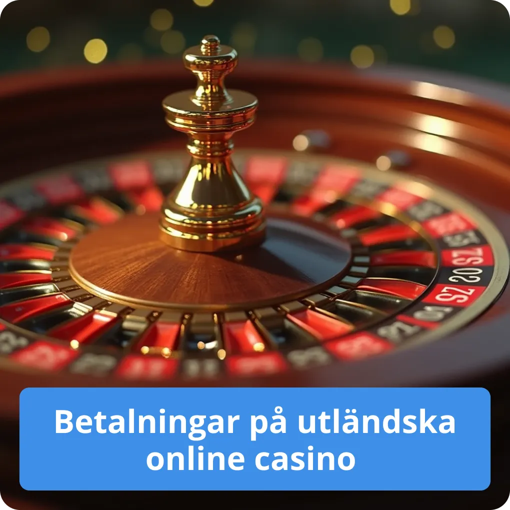Betalningar på utländska online casino 