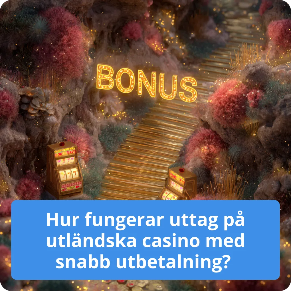 Hur fungerar uttag på utländska casino med snabb utbetalning? 